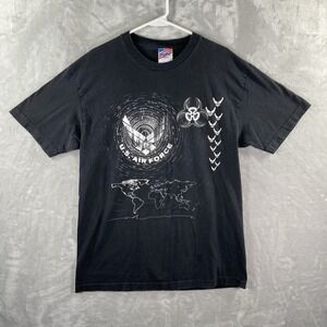 Vintage Murina T-Shirt men's Large Graphic USAF United States Air Force Cotton